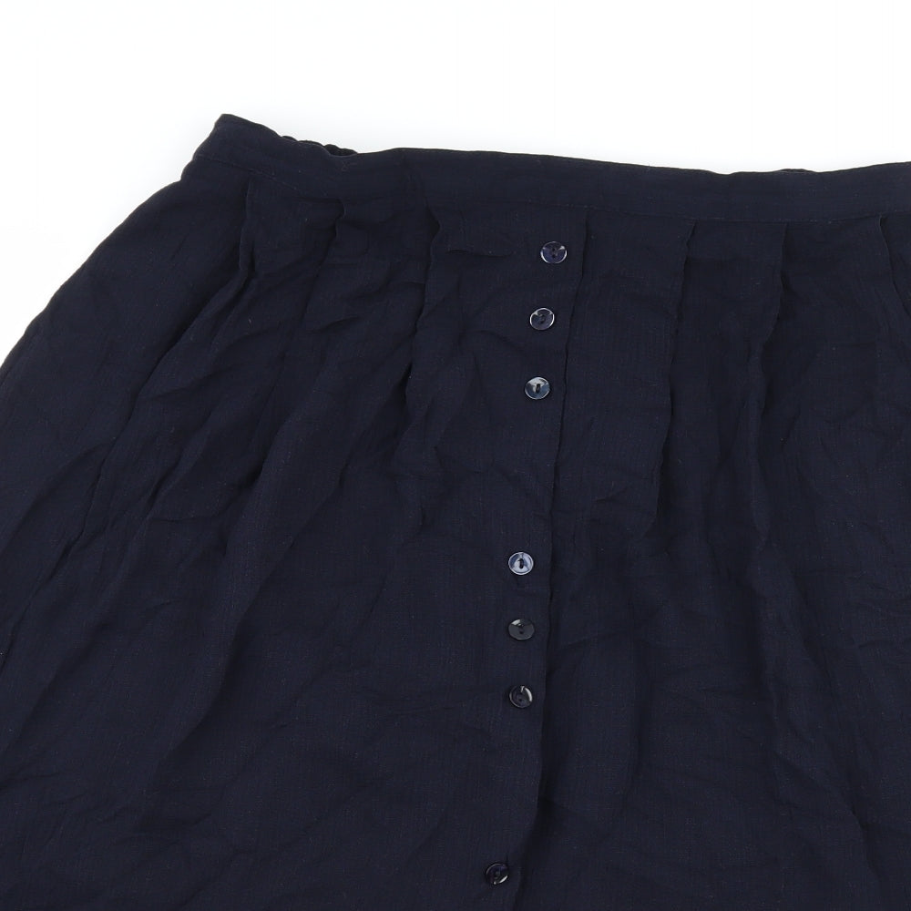 Preworn Womens Blue   A-Line Skirt Size 30 in