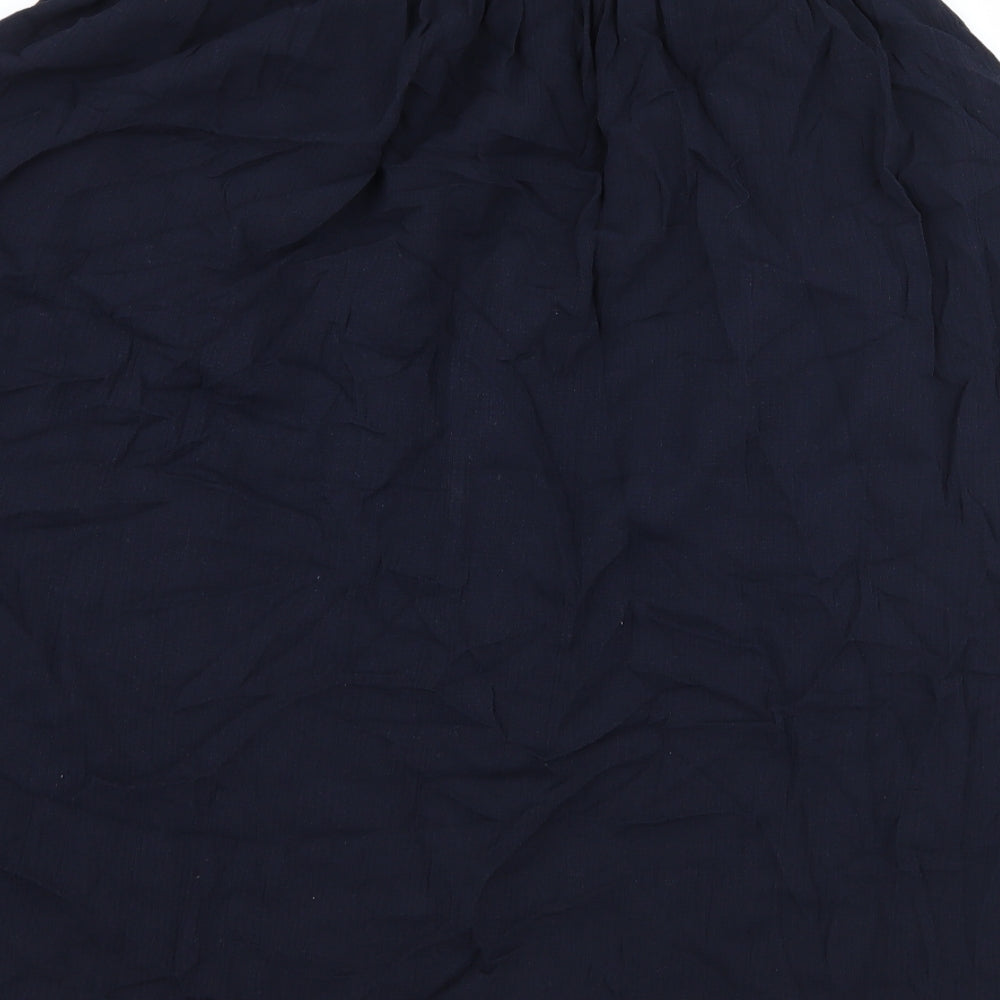 Preworn Womens Blue   A-Line Skirt Size 30 in