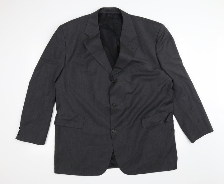 Guy Laroche Mens Grey   Jacket Blazer One Size  - Padded Shoulders