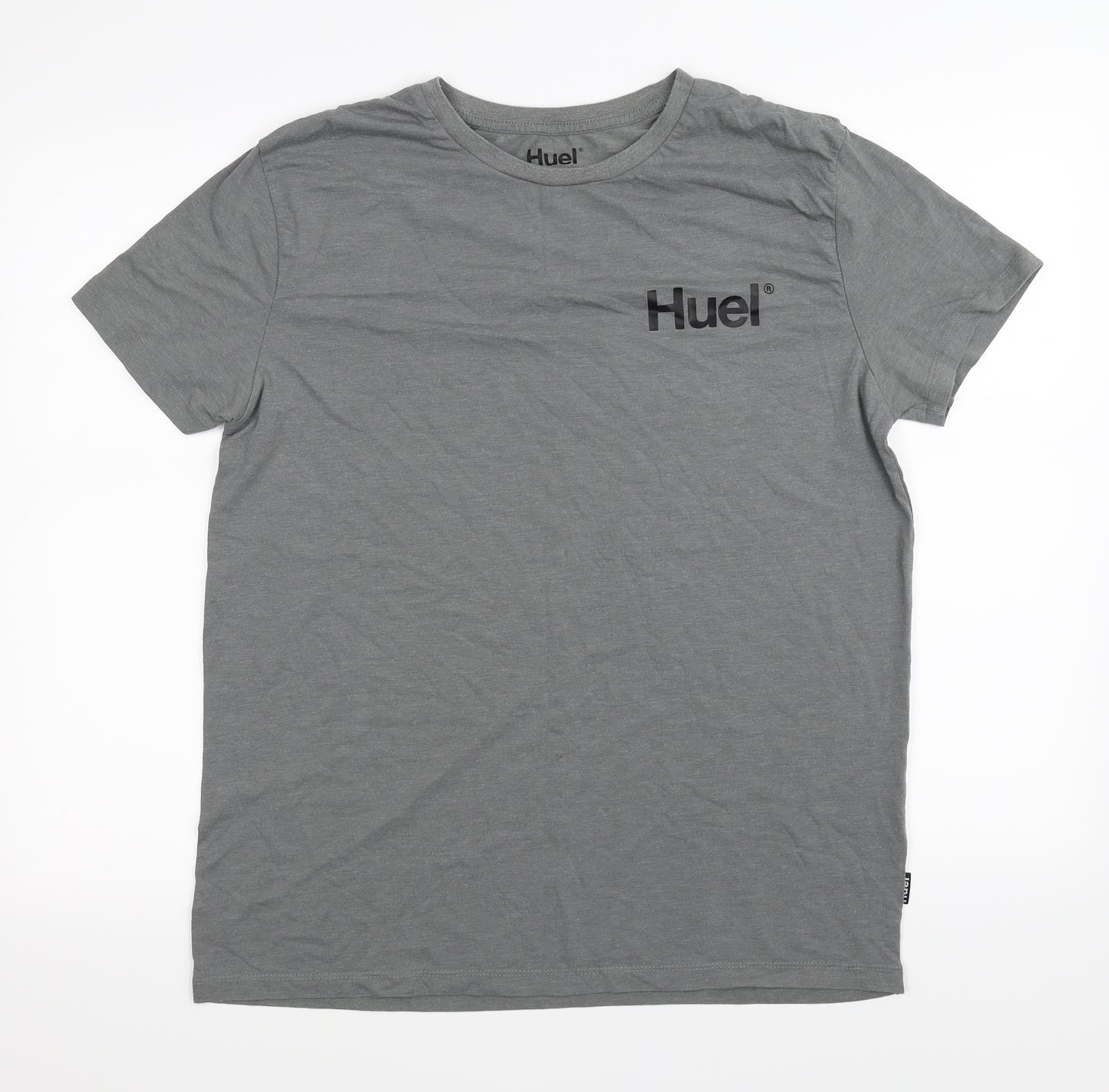 Huel Mens Grey    T-Shirt Size L