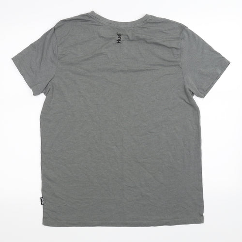 Huel Mens Grey    T-Shirt Size L