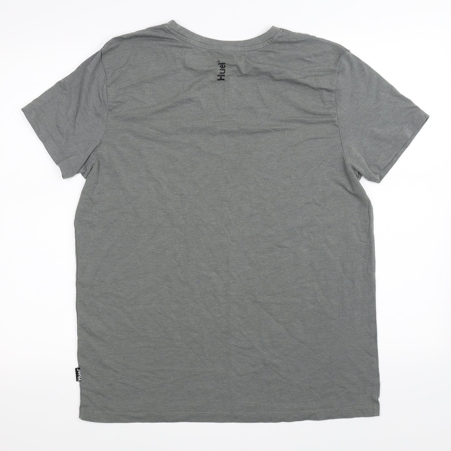 Huel Mens Grey    T-Shirt Size L