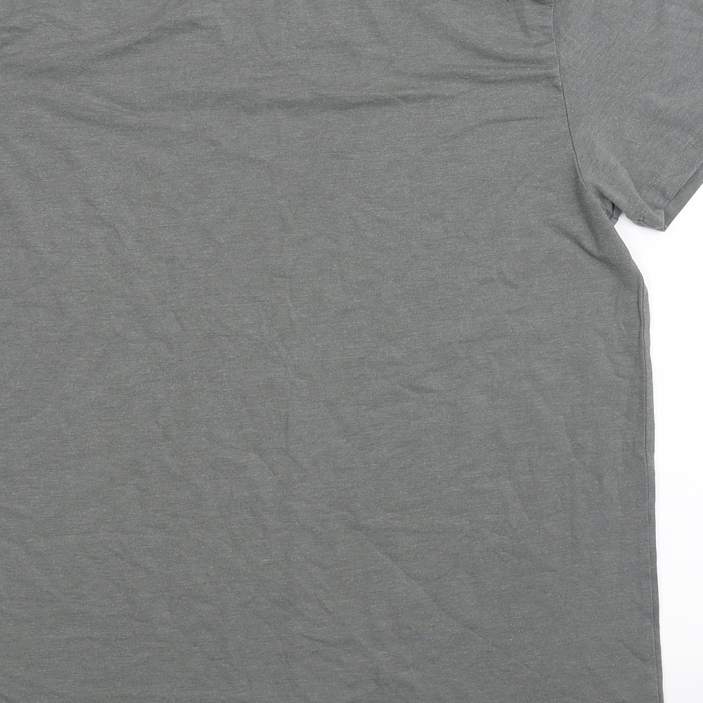 Huel Mens Grey    T-Shirt Size L