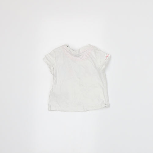 Baker Boys White   Basic T-Shirt Size 3-6 Months