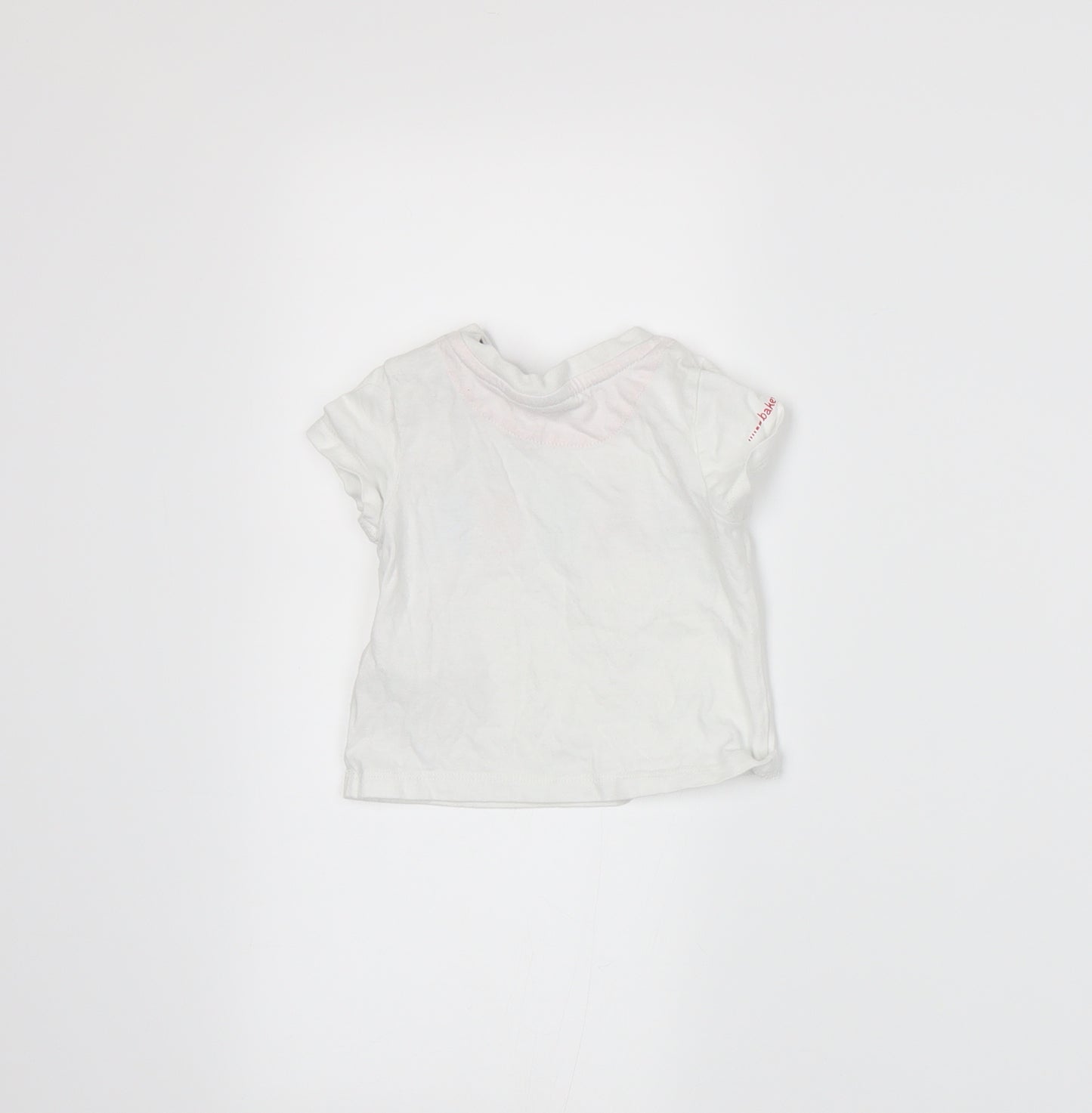 Baker Boys White   Basic T-Shirt Size 3-6 Months