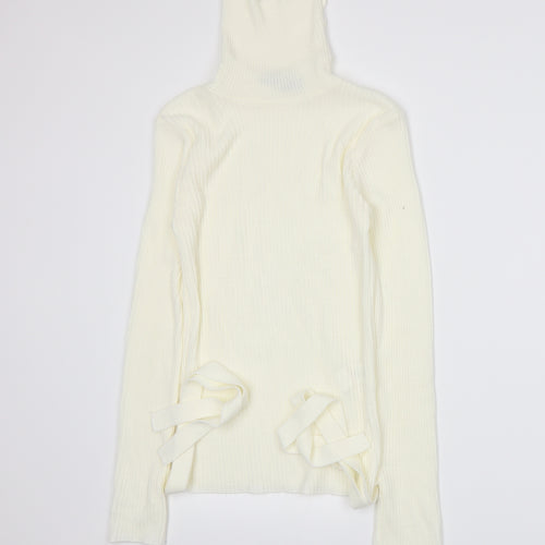 I SAW IT FIRST Womens Ivory  Knit Pullover Jumper Size M