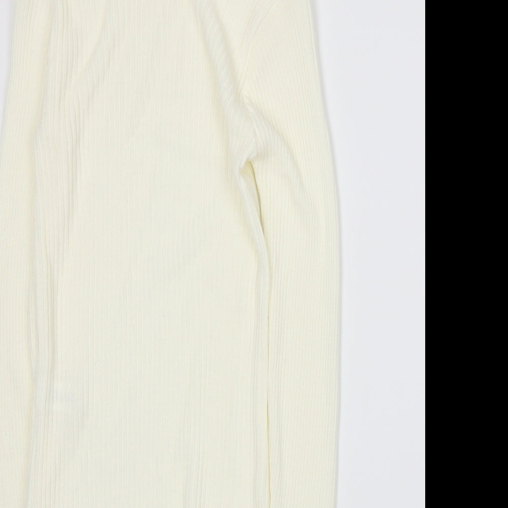 I SAW IT FIRST Womens Ivory  Knit Pullover Jumper Size M