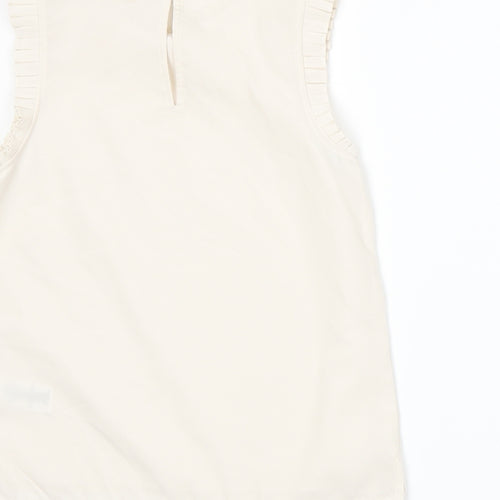 NEXT Girls Beige   Basic Blouse Size 9 Years