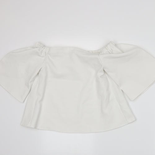 Glamorous Womens White   Basic T-Shirt Size S