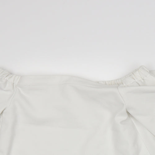 Glamorous Womens White   Basic T-Shirt Size S