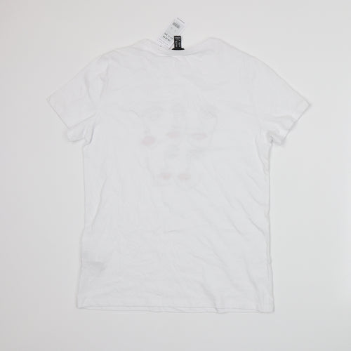 New Look Womens White   Basic T-Shirt Size 10