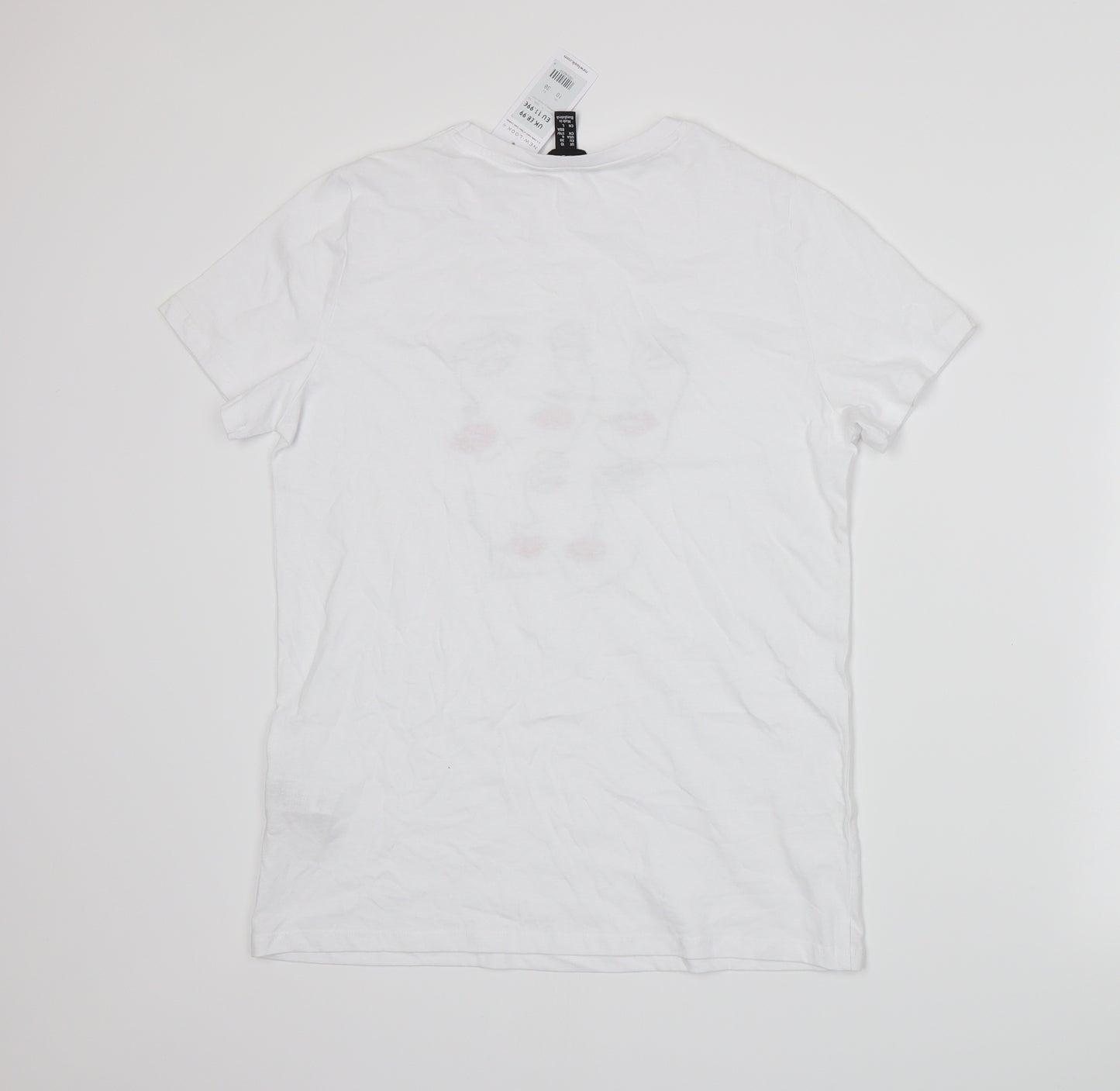New Look Womens White   Basic T-Shirt Size 10