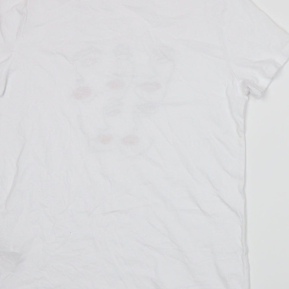 New Look Womens White   Basic T-Shirt Size 10