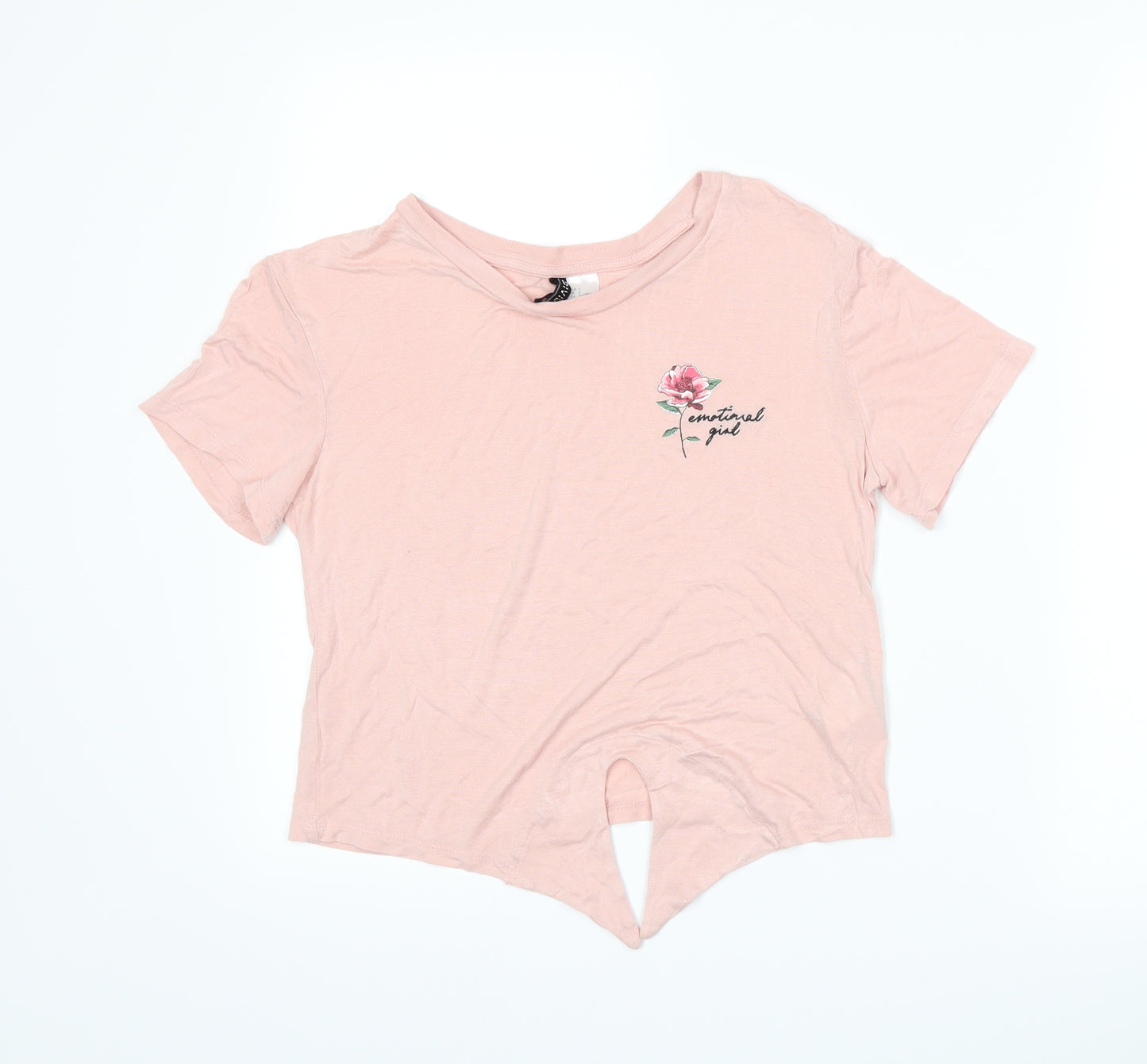 Divided by H&M Womens Pink   Basic T-Shirt Size S