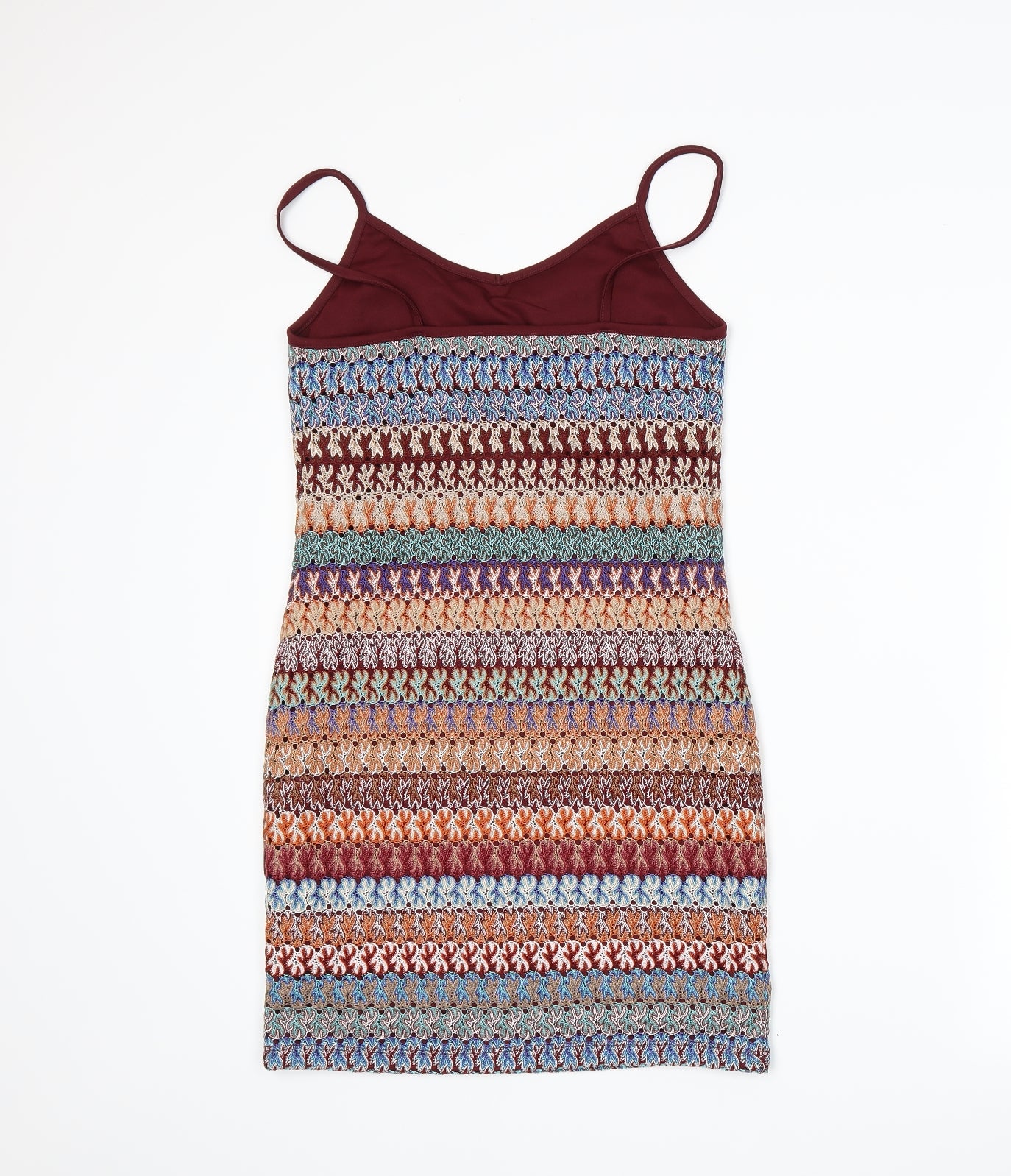 Topshop Womens Multicoloured Fair Isle  Bodycon  Size 6