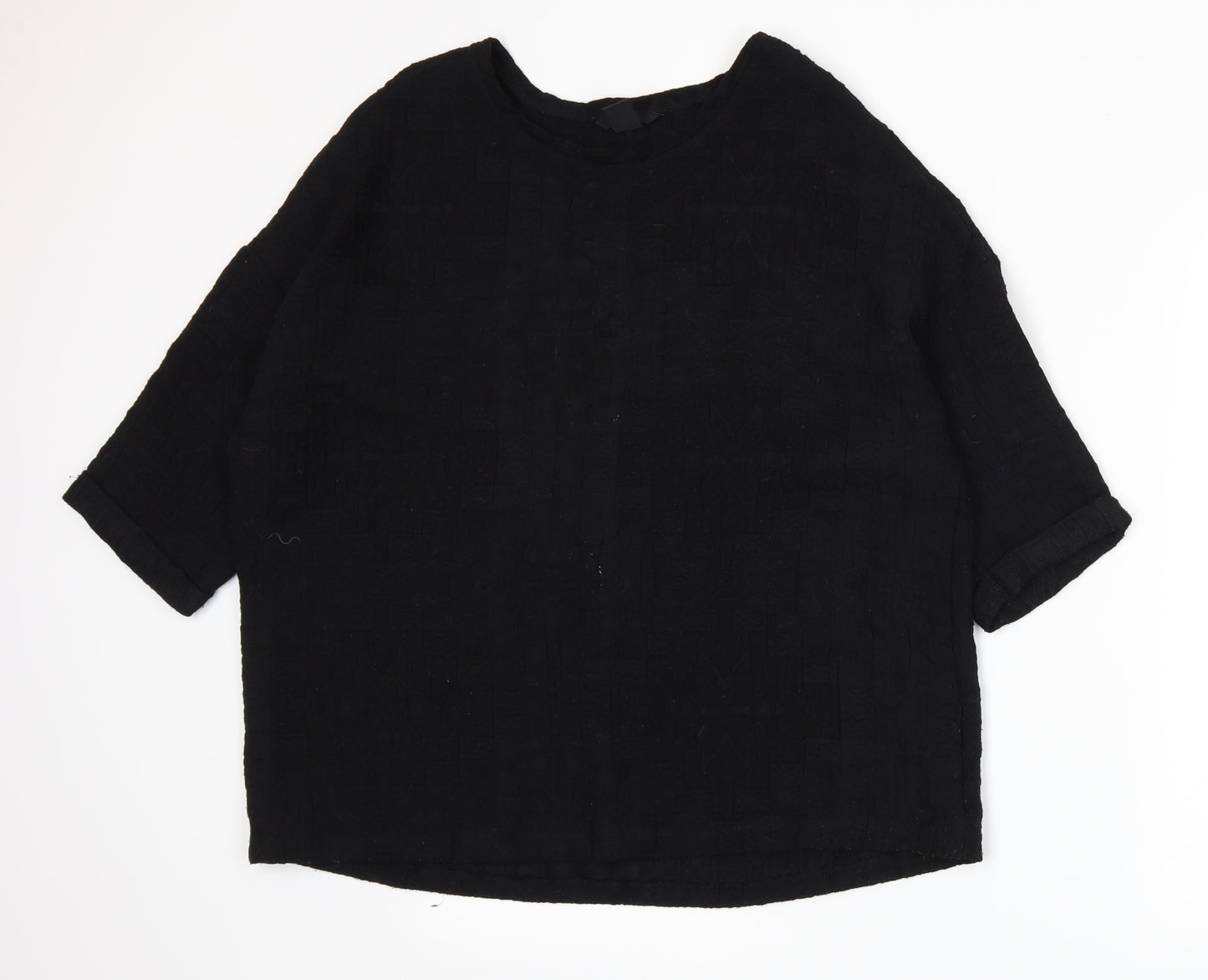 H&M Womens Black   Basic T-Shirt Size M