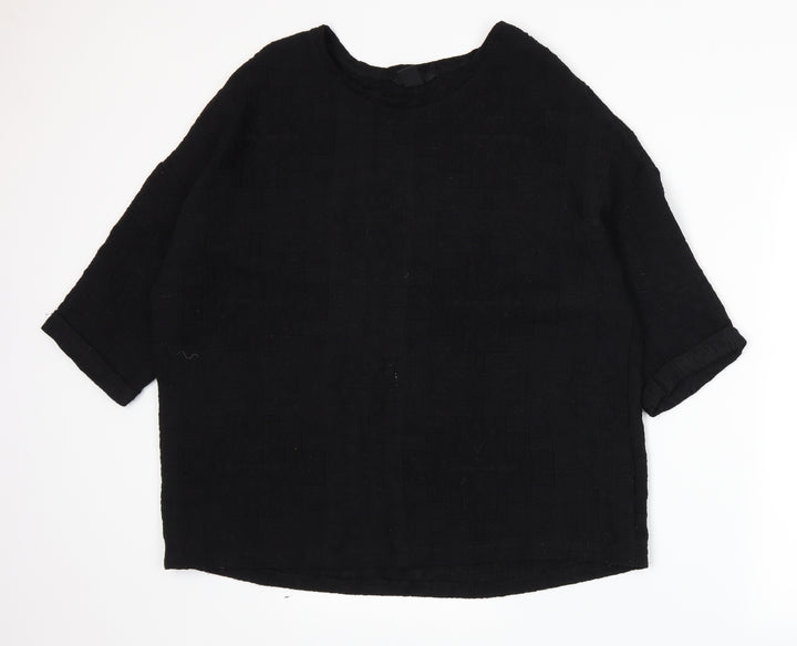 H&M Womens Black   Basic T-Shirt Size M