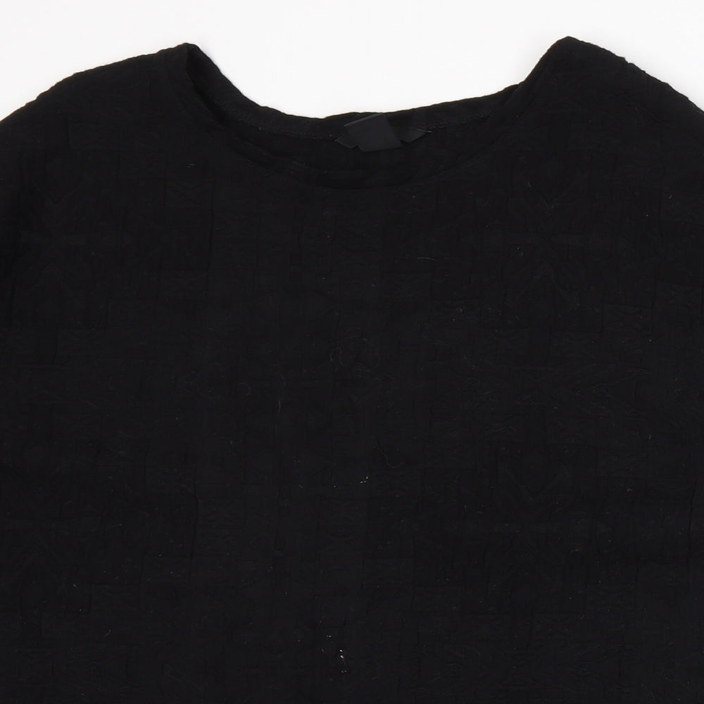 H&M Womens Black   Basic T-Shirt Size M