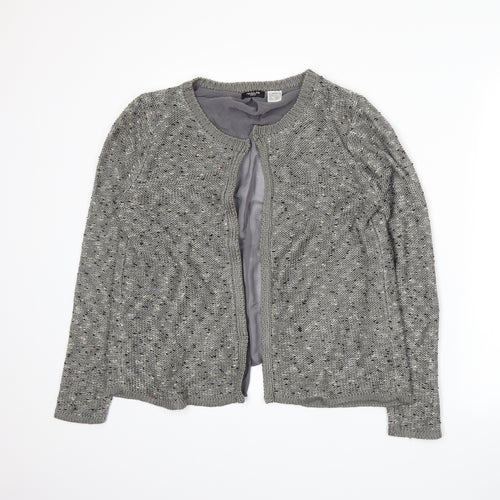 Redoute Womens Grey  Knit Cardigan Jumper Size L
