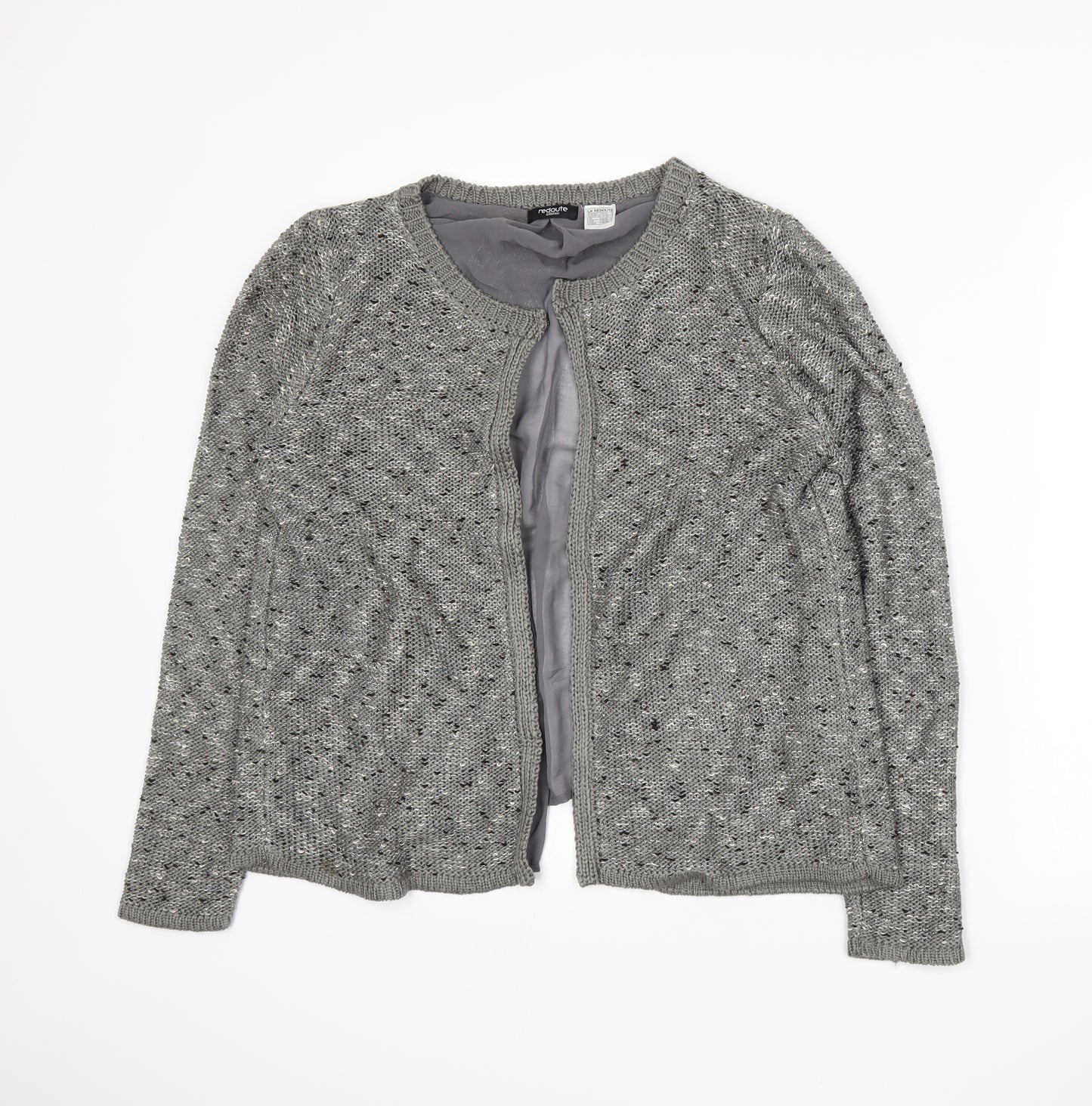 Redoute Womens Grey  Knit Cardigan Jumper Size L