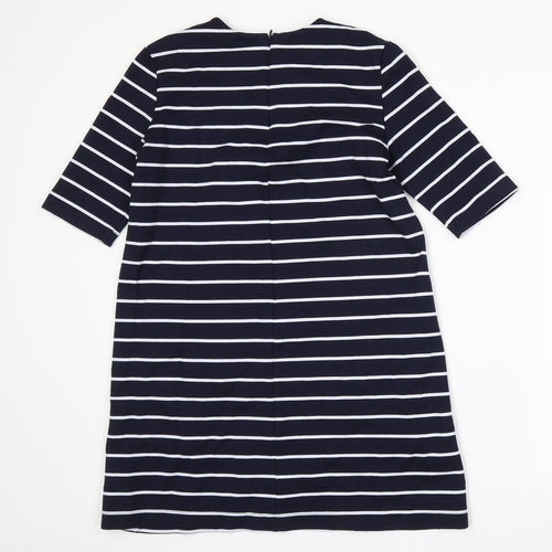H&M Womens Blue Striped  A-Line  Size S
