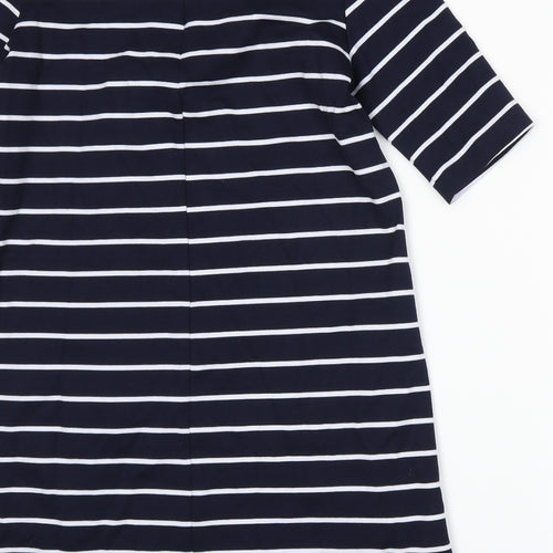 H&M Womens Blue Striped  A-Line  Size S