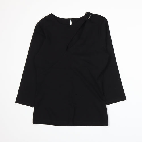 Julien Macdonald Womens Black   Basic T-Shirt Size 12