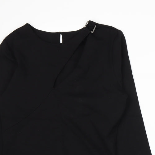 Julien Macdonald Womens Black   Basic T-Shirt Size 12