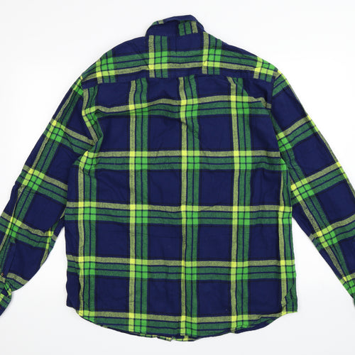 Matalan Mens Green Check   Button-Up Size 2XL