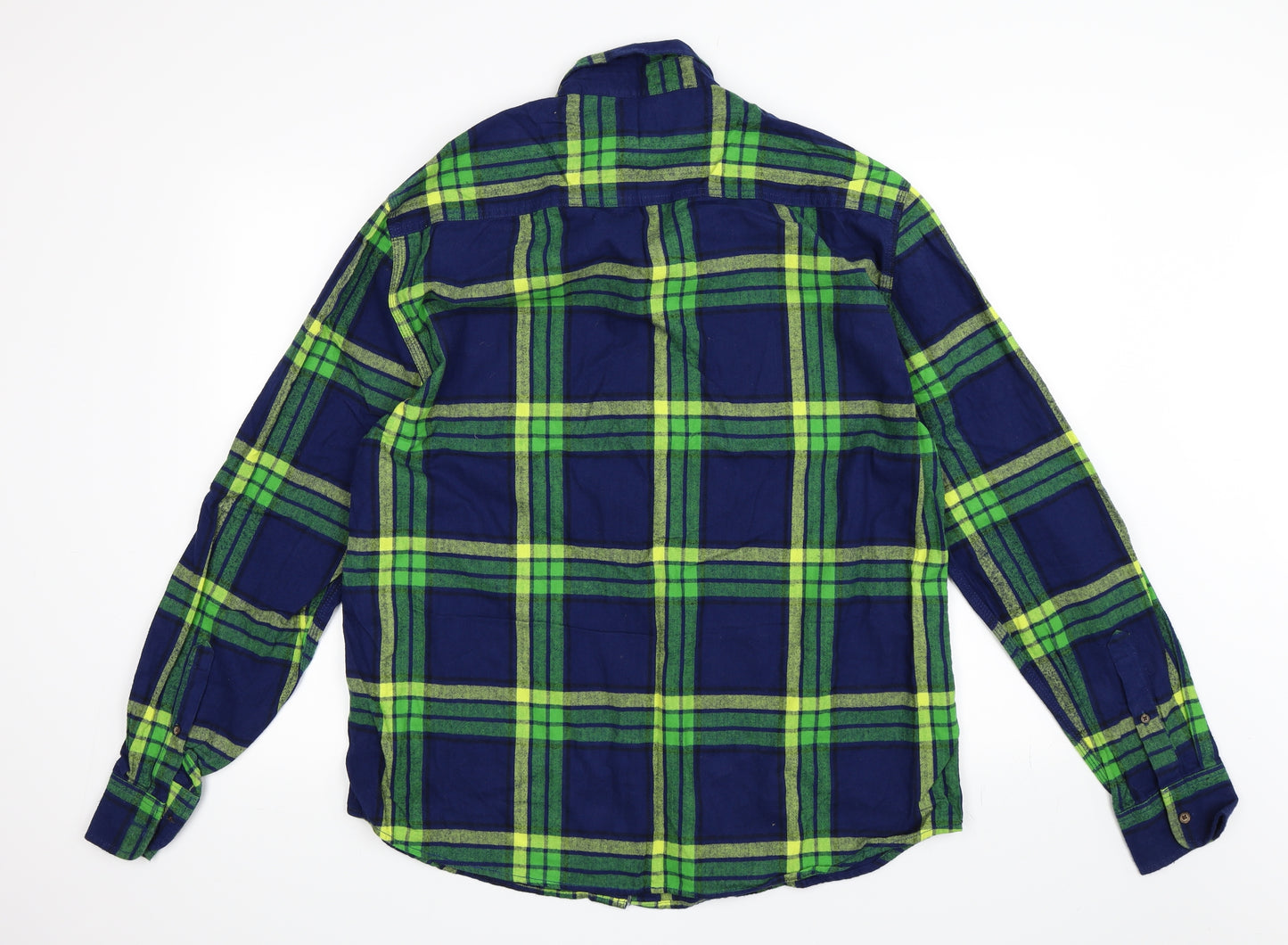 Matalan Mens Green Check   Button-Up Size 2XL