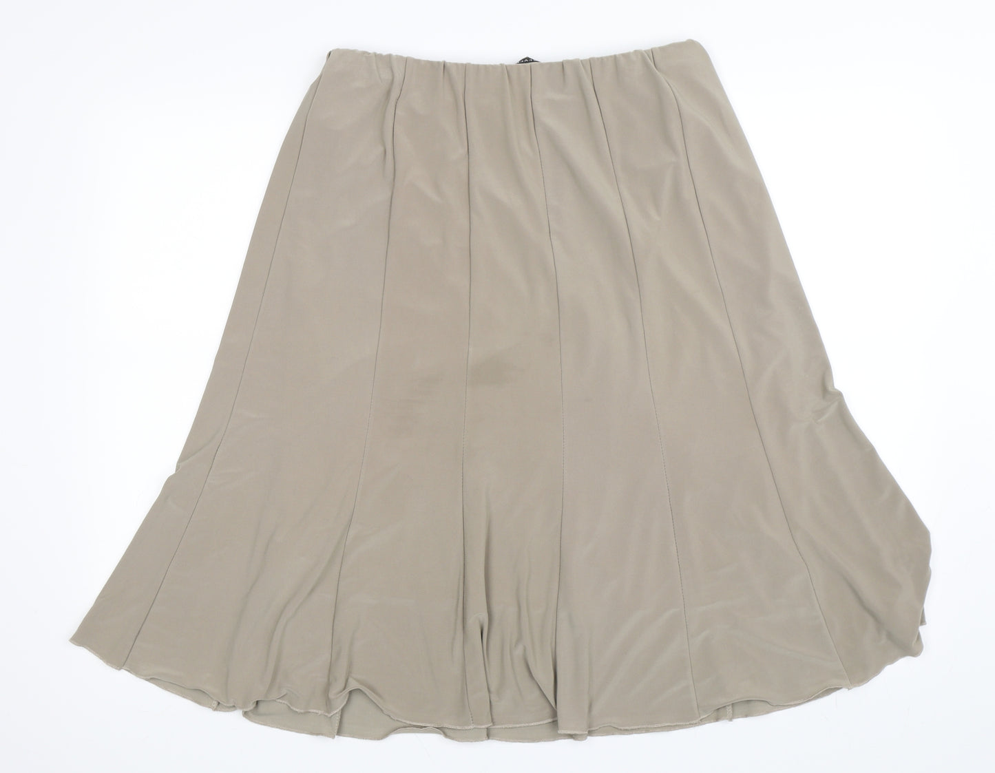 Forever Womens Beige   Pleated Skirt Size XL