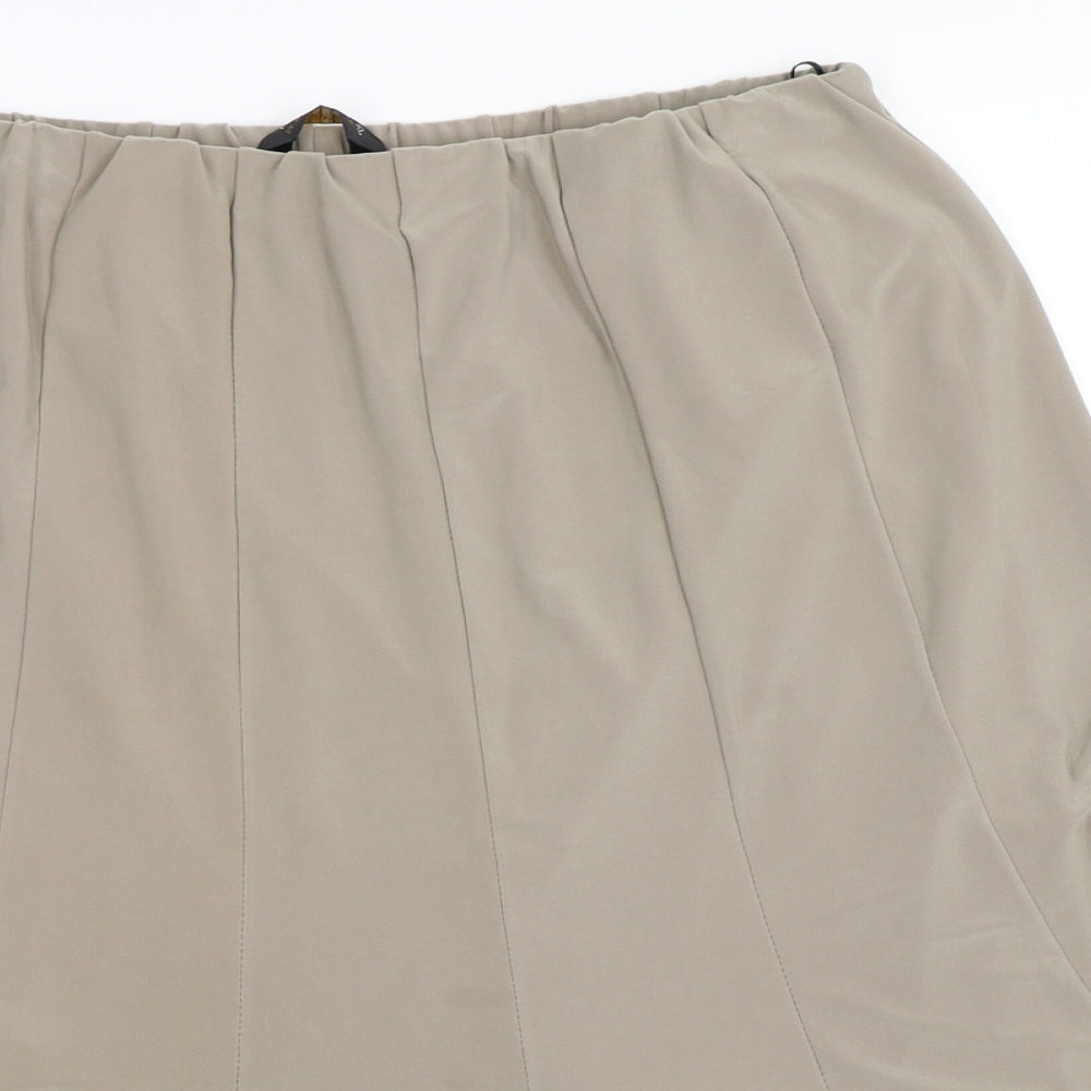 Forever Womens Beige   Pleated Skirt Size XL