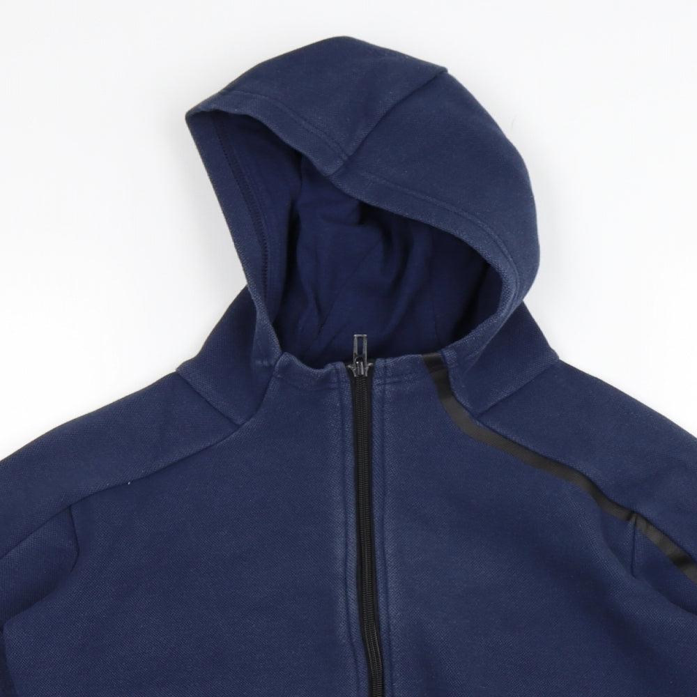 adidas Boys Blue   Full Zip Hoodie Size 11-12 Years
