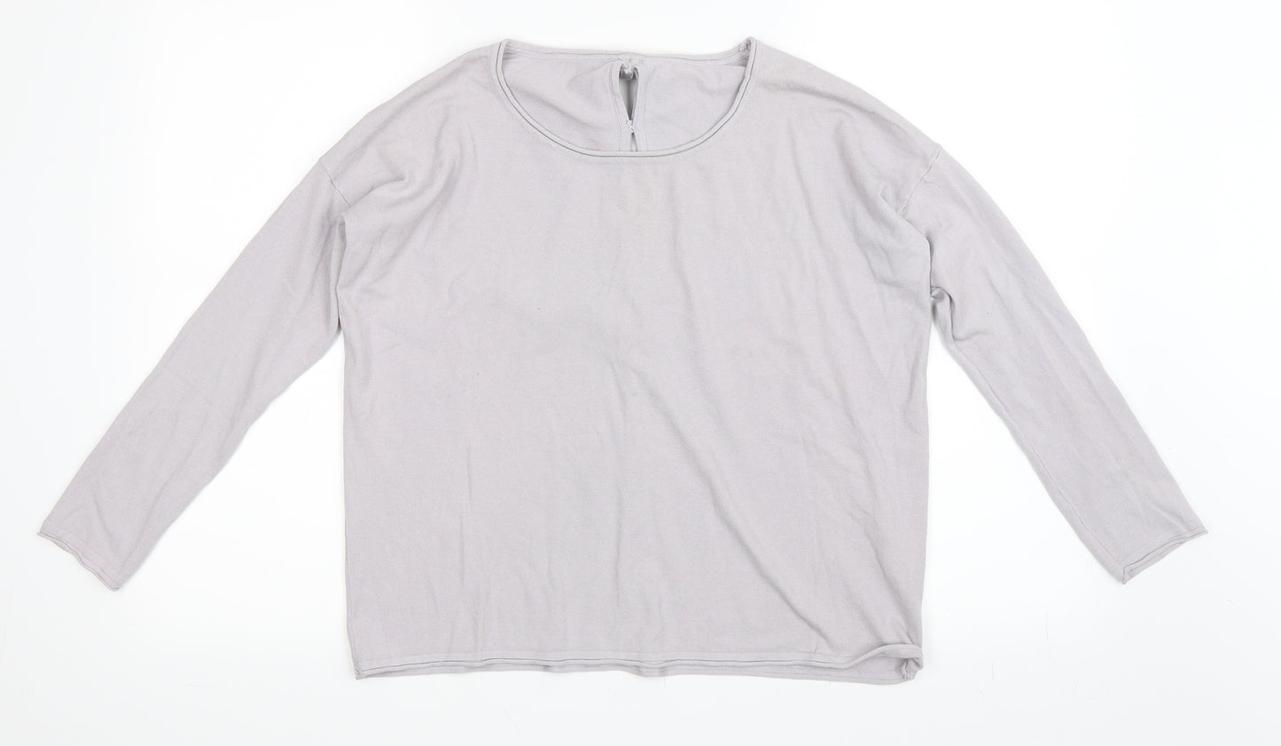 Missun  Womens Grey   Pullover Jumper Size S