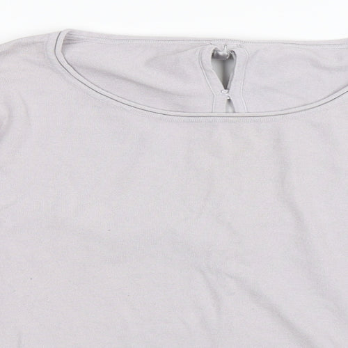 Missun  Womens Grey   Pullover Jumper Size S