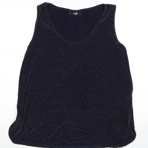 Wallis Womens Blue   Basic T-Shirt Size 14