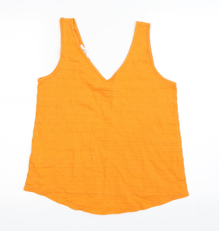 Promod Womens Orange Basic Tank Size M