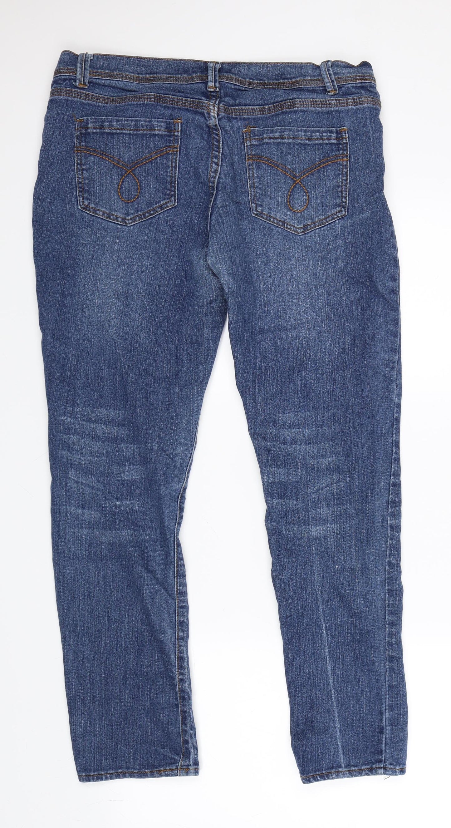 Primark Womens Blue   Skinny Jeans Size 16 L28 in