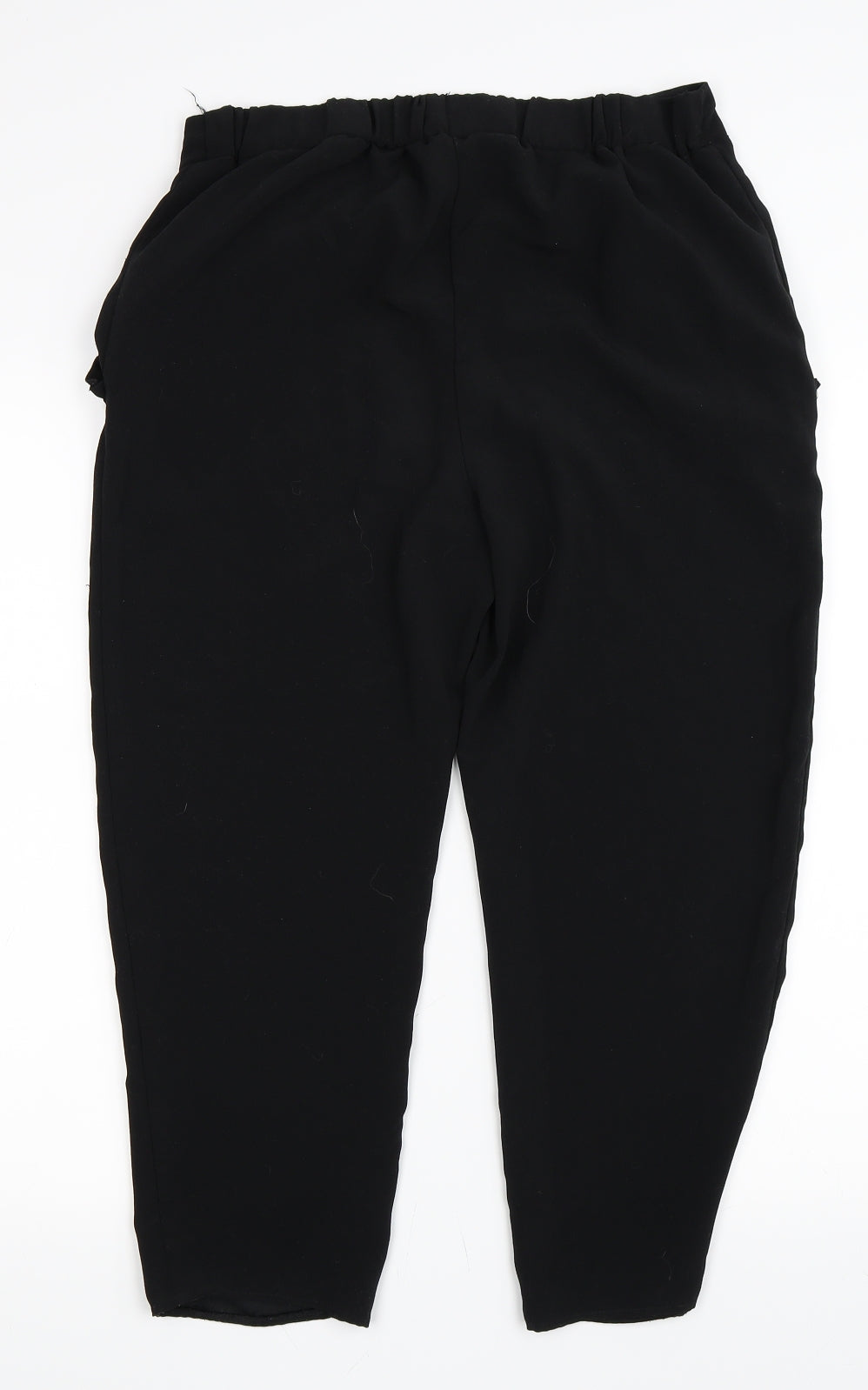 F&F Womens Black   Cropped Trousers Size 12 L21 in