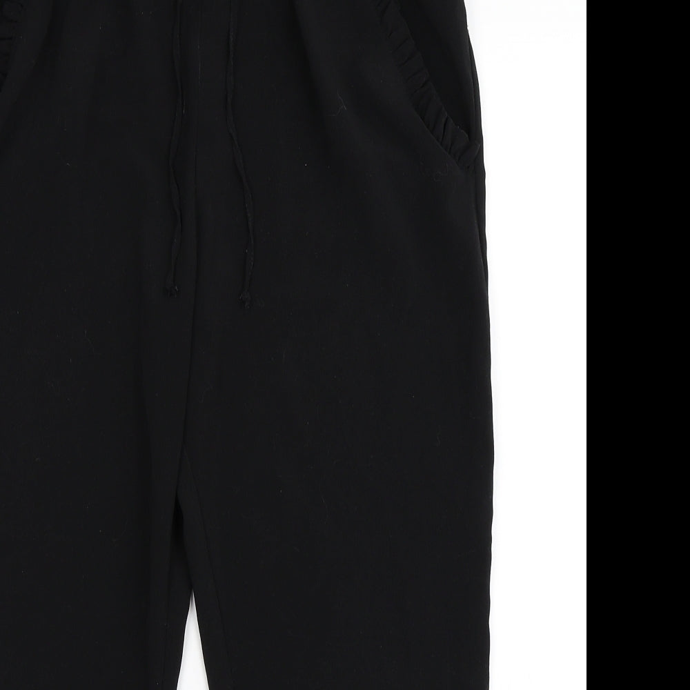 F&F Womens Black   Cropped Trousers Size 12 L21 in