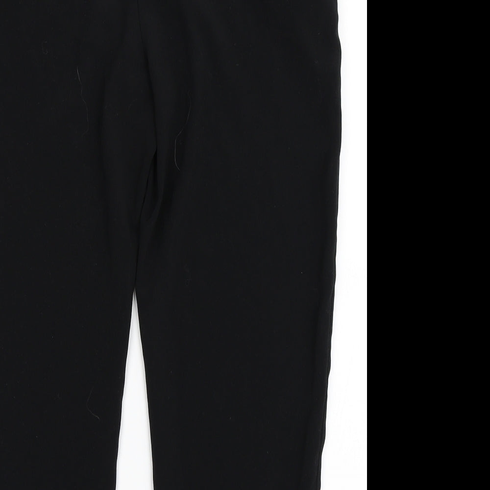 F&F Womens Black   Cropped Trousers Size 12 L21 in