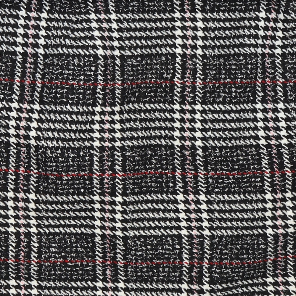 Papaya Womens Black Check  A-Line Skirt Size 16