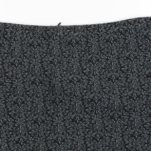 Papaya Womens Green Paisley  A-Line Skirt Size 16