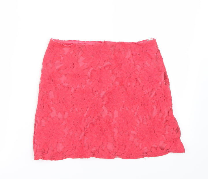 New Look Womens Pink Mini Skirt Size 10