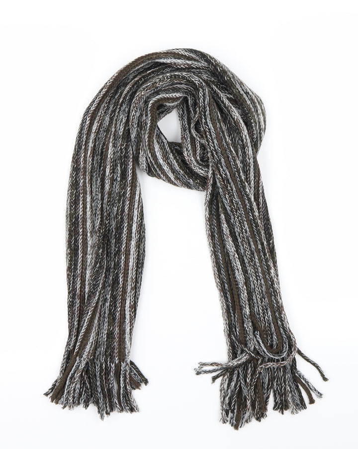 Preworn  Brown Striped   Scarf