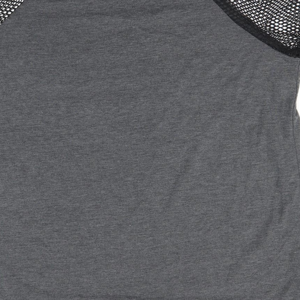Yours Womens Black   Basic T-Shirt Size 16