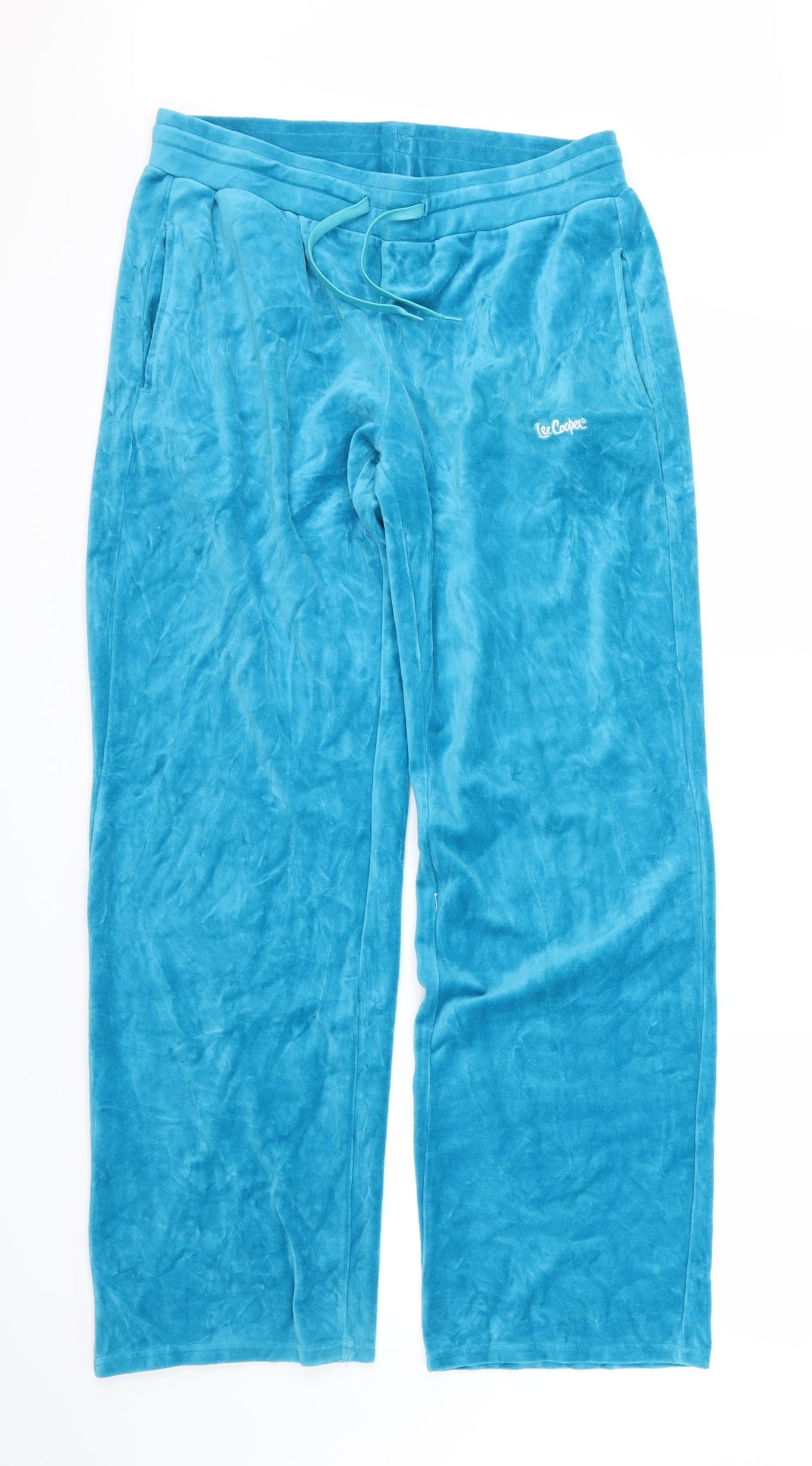 Lee Cooper Womens Blue   Jogger Trousers Size 12 L30.5 in