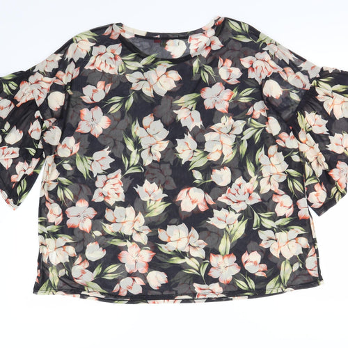 Lottie Womens Multicoloured Floral  Basic Blouse Size 16