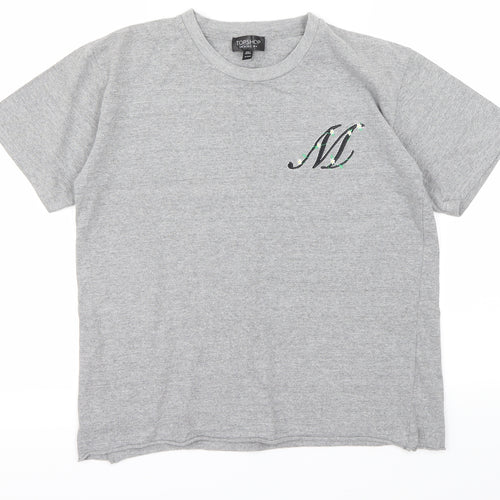 Topshop Womens Grey   Basic T-Shirt Size 8