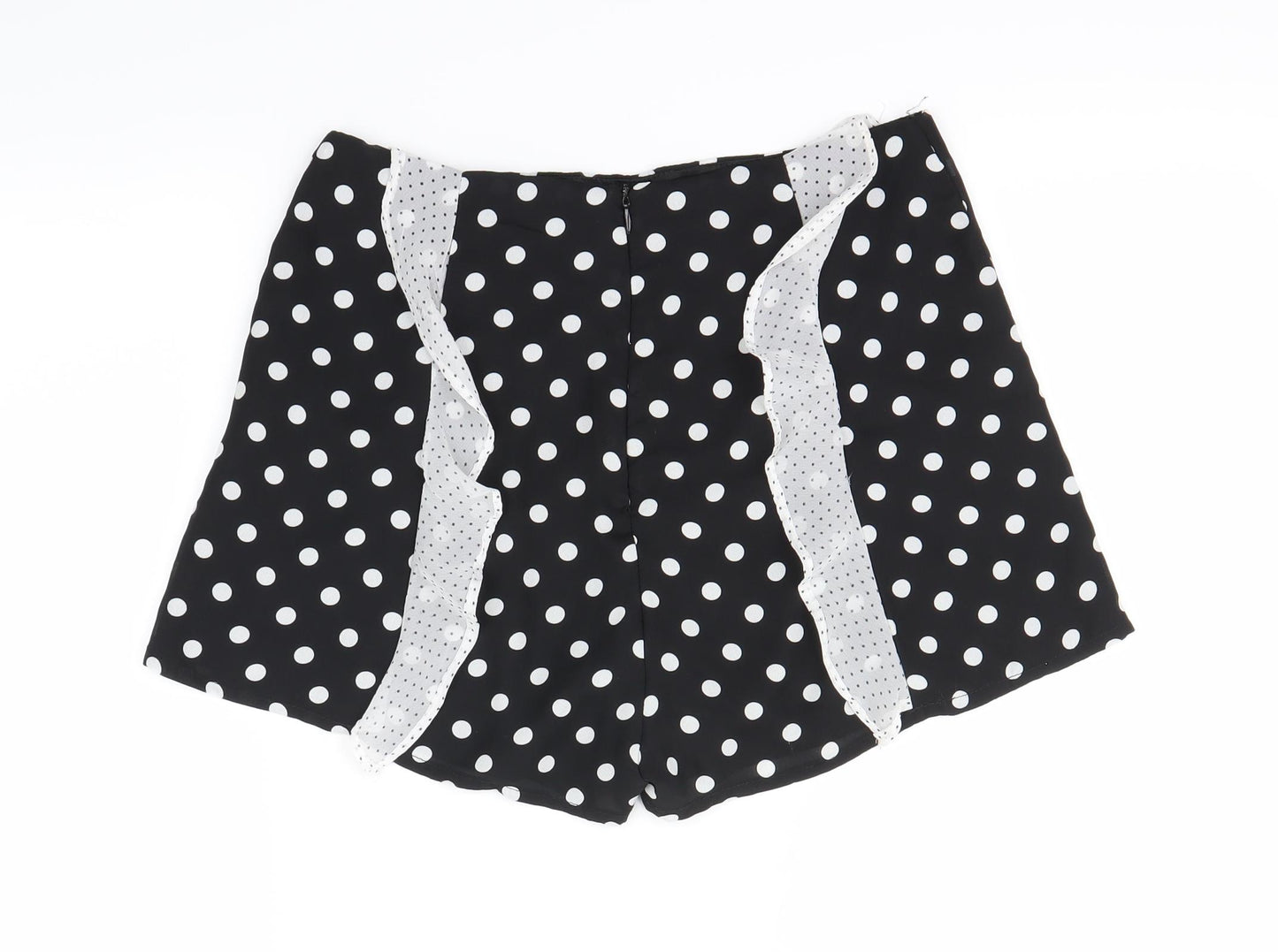 NaaNaa Womens Black Polka Dot  Cut-Off Shorts Size 8